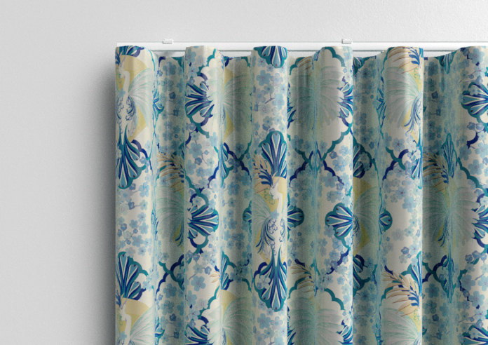 Faded Glamour, China Blue White - Made To Measure Curtains - Image 13